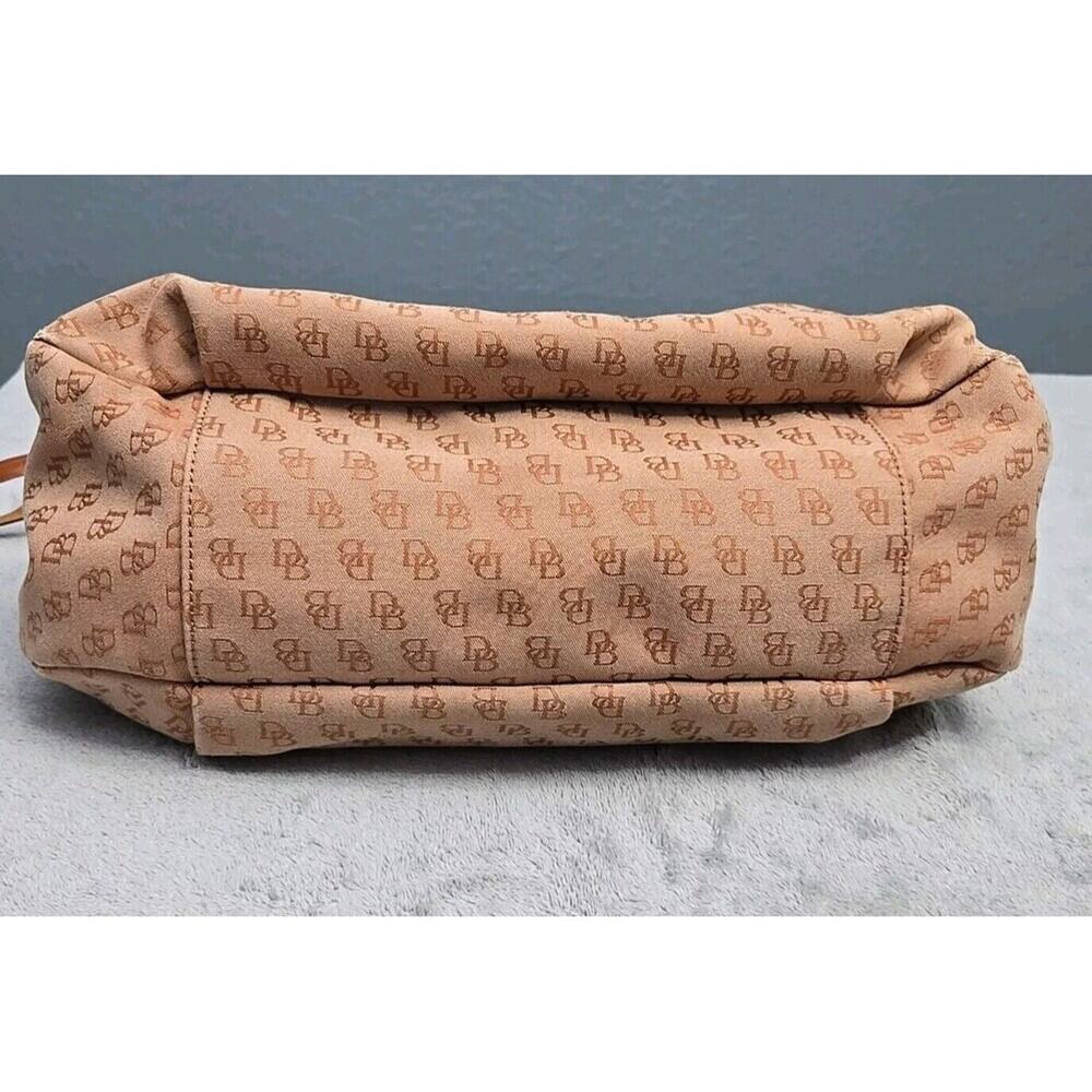 ✔️Dooney Logo Hobo Jacquard & Leather Shoulder Bag, Nina, EUC - Picture 7 of 16